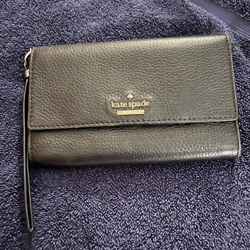 Kate Spade Black Leather Wallet